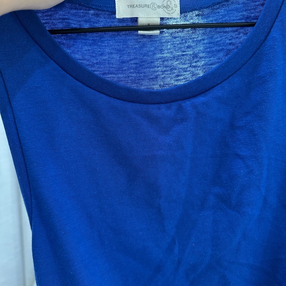 Treasure & Bond One Shoulder Blue Dress - Picture 4 of 8